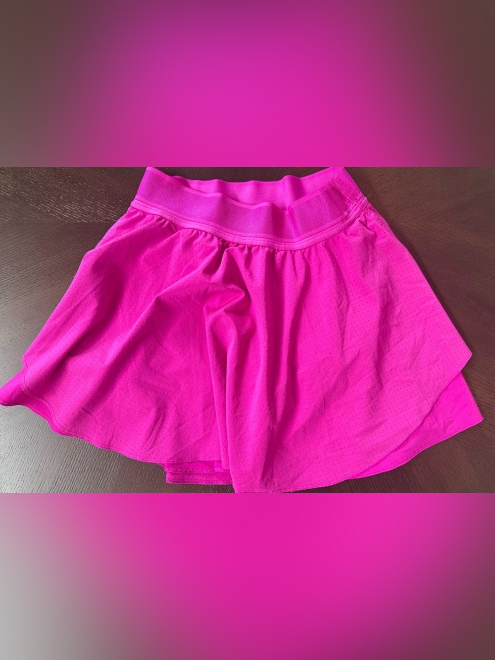 lululemon athletica blue and hot pink athletic skorts size 4